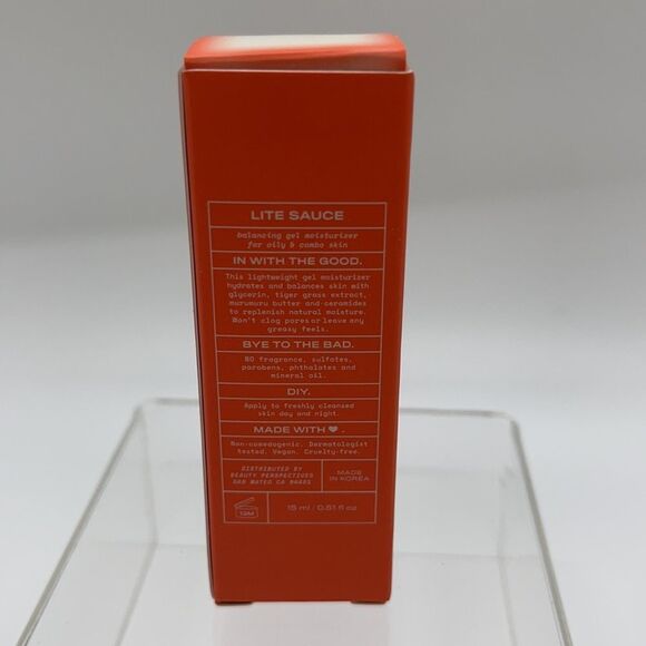 NIB Item Beauty Lite Sauce Gel Moisturizer - Picture 3 of 3